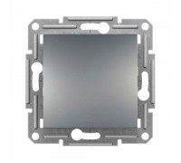 Перемикач Schneider Electric Asfora сталь одноклавішний внутрішній прохідний EPH0400162