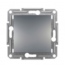 Перемикач Schneider Electric Asfora сталь одноклавішний внутрішній прохідний EPH0400162