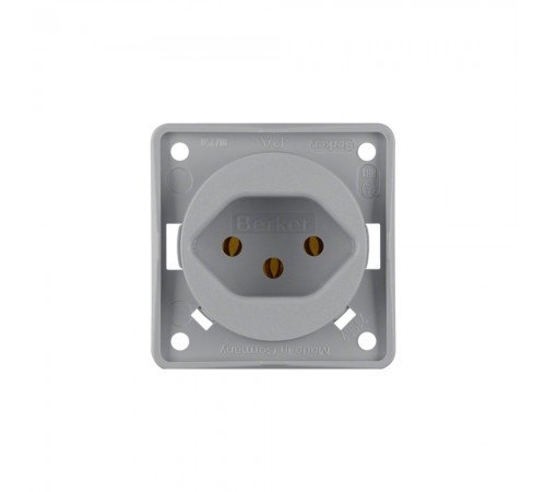 BERKER Integro механізм Розетка SWITZ type-13 10А/250В сірий 962492506