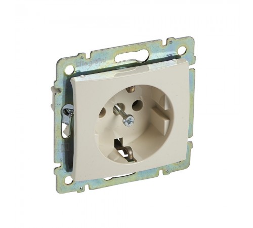 Legrand Valena Classic Розетка 2К+З з безгвинтовими клемами Слонова кістка 774384
