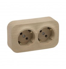 Розетка Legrand Forix подвійна дерево 2x2к+З 782293
