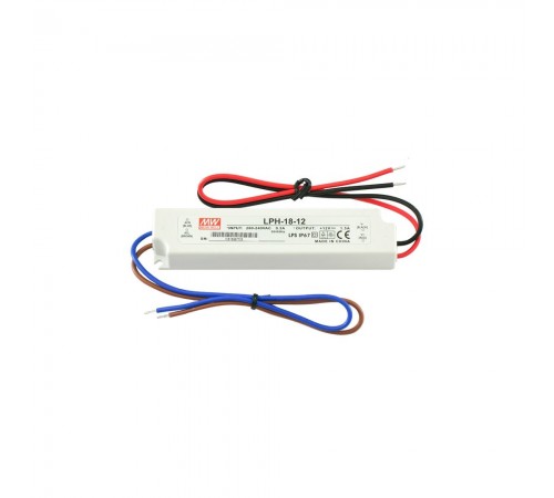 Блок живлення 12В 18 Вт IP67 LPH-18-12 3355 MEAN WELL Блок живлення 12В 18 Вт IP67 LPH-18-12 3355 MEAN WELL