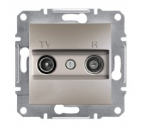 Schneider ASFORA РОЗЕТКА TV/R КІНЦЕВА бронза EPH3300169