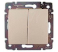 Legrand Valena Classic Вимикач без фіксації 2-клавішний перекидний 10А Слонова кістка 774118