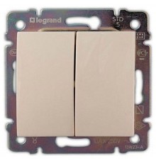 Legrand Valena Classic Вимикач без фіксації 2-клавішний перекидний 10А Слонова кістка 774118