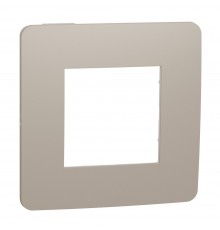 Schneider UNICA NEW Studio Color Рамка 1-а кратна "Studio Color" Пісочна/білий (C1) Пісочна/білий NU280226