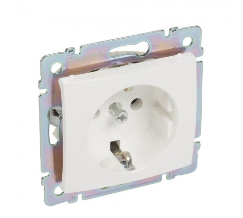 Legrand Valena Classic Розетка 2К+З з безгвинтовими клемами Білий 774383
