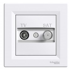 Schneider ASFORA РОЗЕТКА TV-SAT ПРОХ 8дБ білий EPH3400321