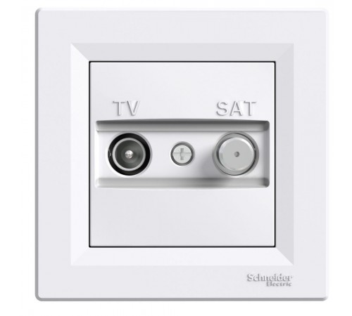 Schneider ASFORA РОЗЕТКА TV-SAT ПРОХ 8дБ білий EPH3400321 Schneider ASFORA РОЗЕТКА TV-SAT ПРОХ 8дБ білий EPH3400321