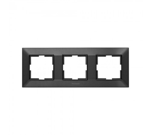 Рамка Panasonic Arkedia Slim димчаста потрійна горизонтальна WNTF08032DG-UA Рамка Panasonic Arkedia Slim димчаста потрійна горизонтальна WNTF08032DG-UA