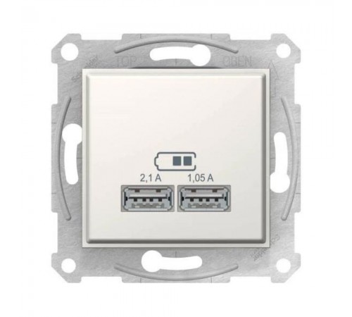 Schneider SEDNA Розетка 2-а USB внутр. "SEDNA" сл.к. (C2) SDN2710223 Schneider SEDNA Розетка 2-а USB внутр. "SEDNA" сл.к. (C2) SDN2710223