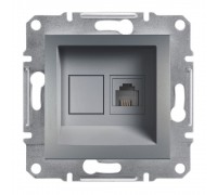 Schneider ASFORA РОЗЕТКА ТЕЛ-НА 4 КОНТ сталь EPH4100162
