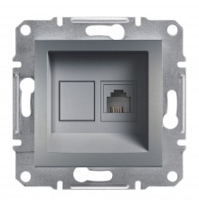 Schneider ASFORA РОЗЕТКА ТЕЛ-НА 4 КОНТ сталь EPH4100162