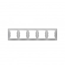 Рамка Schneider Electric Sedna алюміній 5-кратна SDN5800960