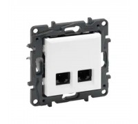 Legrand NILOE STEP Розетка 2хRJ45 кат Біла 863168