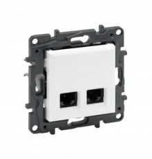 Legrand NILOE STEP Розетка 2хRJ45 кат Біла 863168