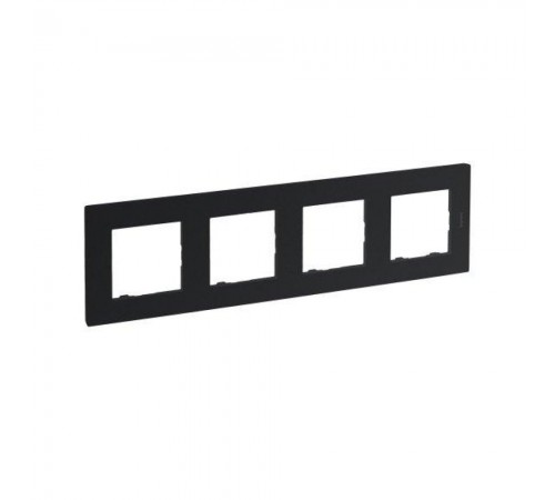 Рамка Legrand Niloe Step 4-постова антрацит 863794 Рамка Legrand Niloe Step 4-постова антрацит 863794