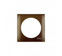 BERKER Integro Рамка 1Х з написом IP44 коричневий 918272591