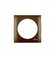 BERKER Integro Рамка 1Х з написом IP44 коричневий 918272591