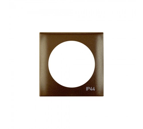 BERKER Integro Рамка 1Х з написом IP44 коричневий 918272591