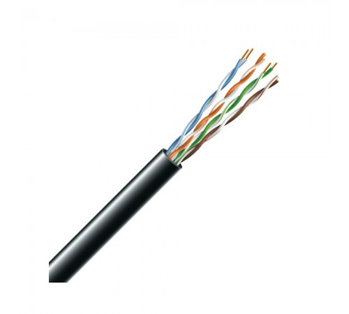 Провiд ЗЗКМ чорний Cat5e U/UTP PE 4х2х24 AWG зовнішній без екрана 7091003 74269 Провiд ЗЗКМ чорний Cat5e U/UTP PE 4х2х24 AWG зовнішній без екрана 7091003 74269