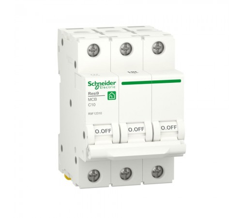 Автоматичний вимикач Schneider Electric Resi 9 С 3p 10A R9F12310 Автоматичний вимикач Schneider Electric Resi 9 С 3p 10A R9F12310