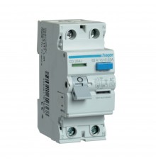 ПЗВ - Пристрій Захисного Відключення Hager Тип AC 2P 30mA 63A CD264J