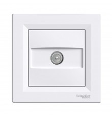 Розетка телевізійна Schneider Electric Asfora біла кінцева TV внутрішня EPH3200121