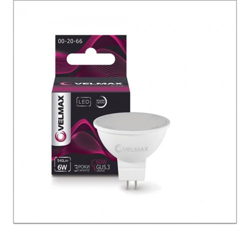 Лампа LED V-MR16 6W 220V GU5.3 4100К 540Lm. 21-14-42 Лампа LED V-MR16 6W 220V GU5.3 4100К 540Lm. 21-14-42