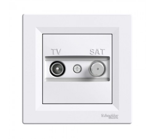 Розетка телевізійна Schneider Electric Asfora біла кінцева ТV+SAT внутрішня EPH3400121 Розетка телевізійна Schneider Electric Asfora біла кінцева ТV+SAT внутрішня EPH3400121