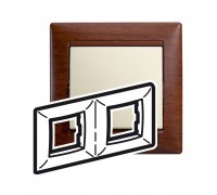 Legrand Valena Classic Рамка 2 пости Тоноване Дерево
770312