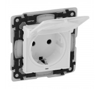 Legrand Valena LIFE Розетка 2К+З IP44 Білий 753119