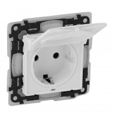 Legrand Valena LIFE Розетка 2К+З IP44 Білий 753119