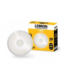 LED світильник з датчиком руху круглий L-WLR-S 15W 250mm 4100K 1300Lm кут140 15-36-49 Lebron