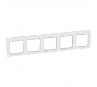 Legrand Valena Classic Рамка 5 постів Білий кристал 774465