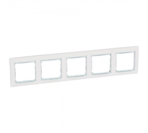 Legrand Valena Classic Рамка 5 постів Білий кристал 774465