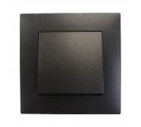 Вимикач в зборі Hager Berker LUMINA чорний HL0013S