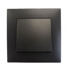 Вимикач в зборі Hager Berker LUMINA чорний HL0013S