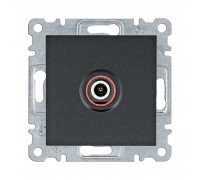 Розетка САТ Hager Lumina чорна WL3233