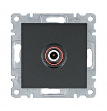 Розетка САТ Hager Lumina чорна WL3233