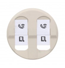 Панель розетки Legrand CELIANE 2хrj45 66236