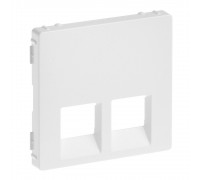 Накладка розетки Legrand Valena LIFE RJ11+RJ45 подвійна білий 755420