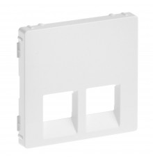 Накладка розетки Legrand Valena LIFE RJ11+RJ45 подвійна білий 755420