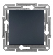 Schneider ASFORA ВИМИКАЧ ДВОХПОЛ. САМОЗАЖ антрацит EPH0200171