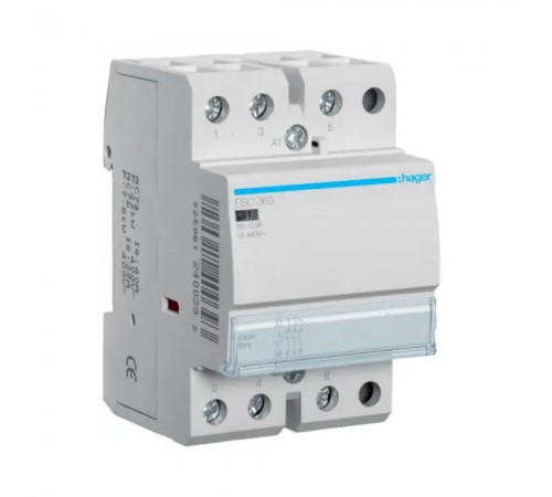 Контактор Hager 63 3НВ 230В ESC363 Контактор Hager 63 3НВ 230В ESC363