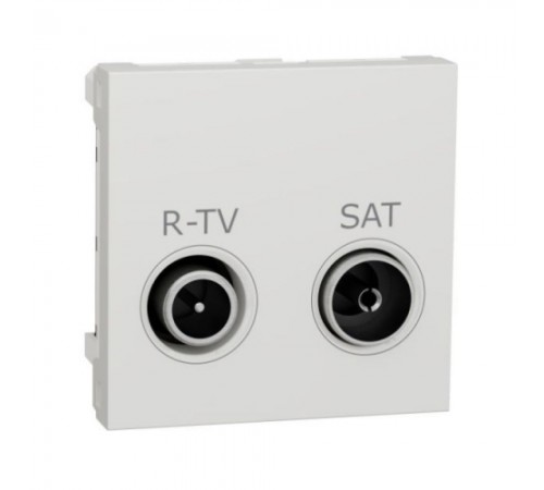 Schneider UNICA NEW Розетка TV/R-SAT одиночна внутр. 2 мод. NU345418 Schneider UNICA NEW Розетка TV/R-SAT одиночна внутр. 2 мод. NU345418