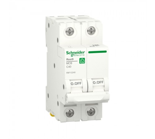Автоматичний вимикач Schneider Electric Resi 9 С 2p 40A R9F12240 Автоматичний вимикач Schneider Electric Resi 9 С 2p 40A R9F12240