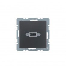 BERKER Q.х механізм VGA-розетка антрацит 3315406086