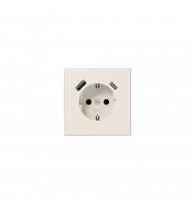 JUNG LSx-механізм Розетка SCHUKO® з USB-інтерфейсом слонова кістка LS1520-15CA