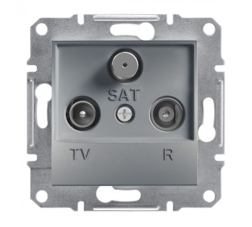 Schneider ASFORA РОЗЕТКА TV-R-SAT ПРОХ 4дБ сталь EPH3500262